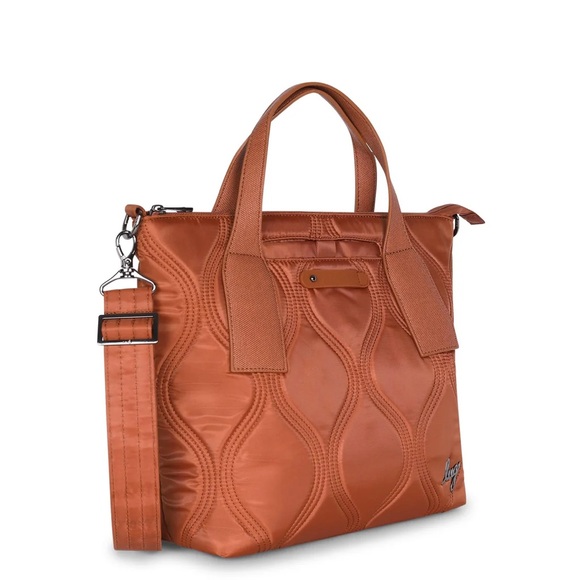 Lug Alto Convertible Tote/Crossbody Bag in Copper Brown NWT - Picture 2 of 11
